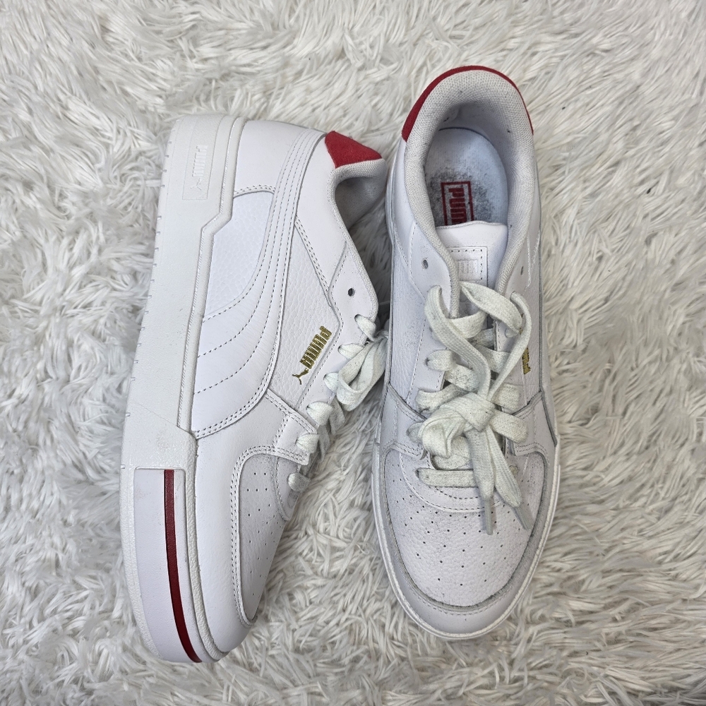 Puma CA Pro Heritage Sneaker Men's shoes  White/ Red 37581102 size 12